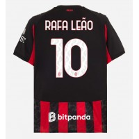 Moški Nogometni dresi AC Milan Rafael Leao #10 Domači 2025-26 Kratek Rokav